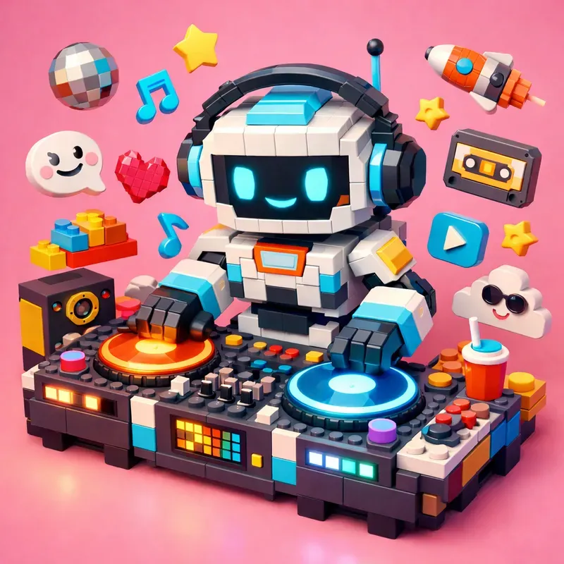 Cute 3D Blocky Toy Characters