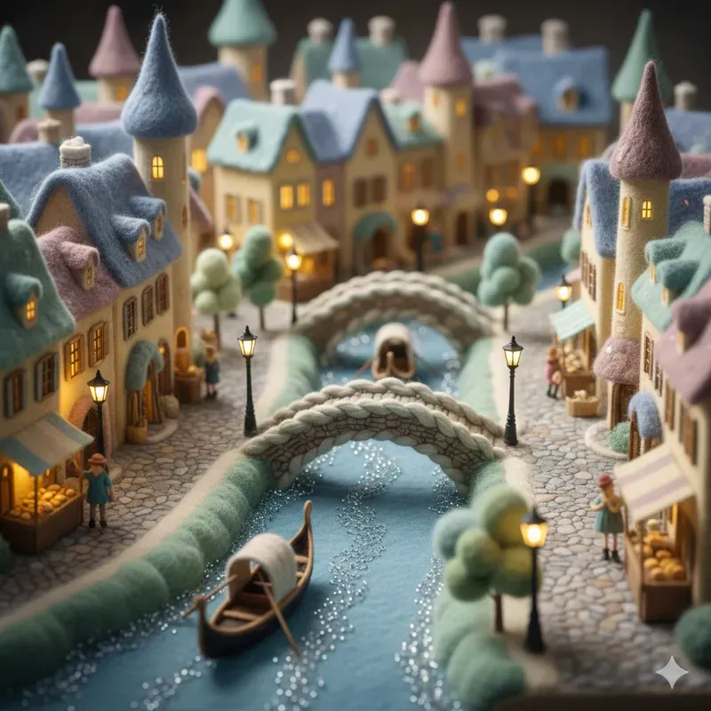 Woolfelt Miniature City Dioramas