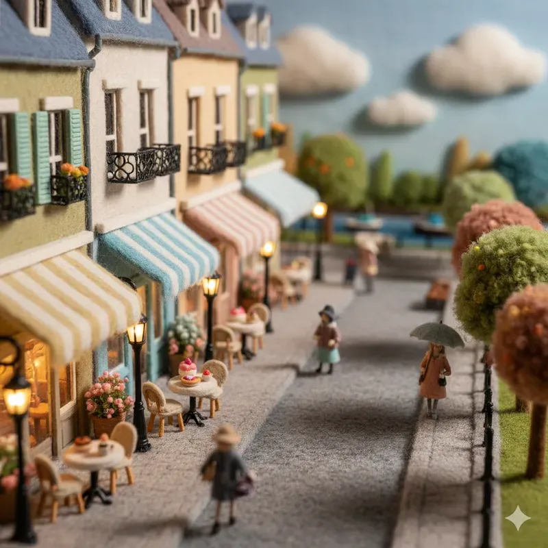 Woolfelt Miniature City Dioramas