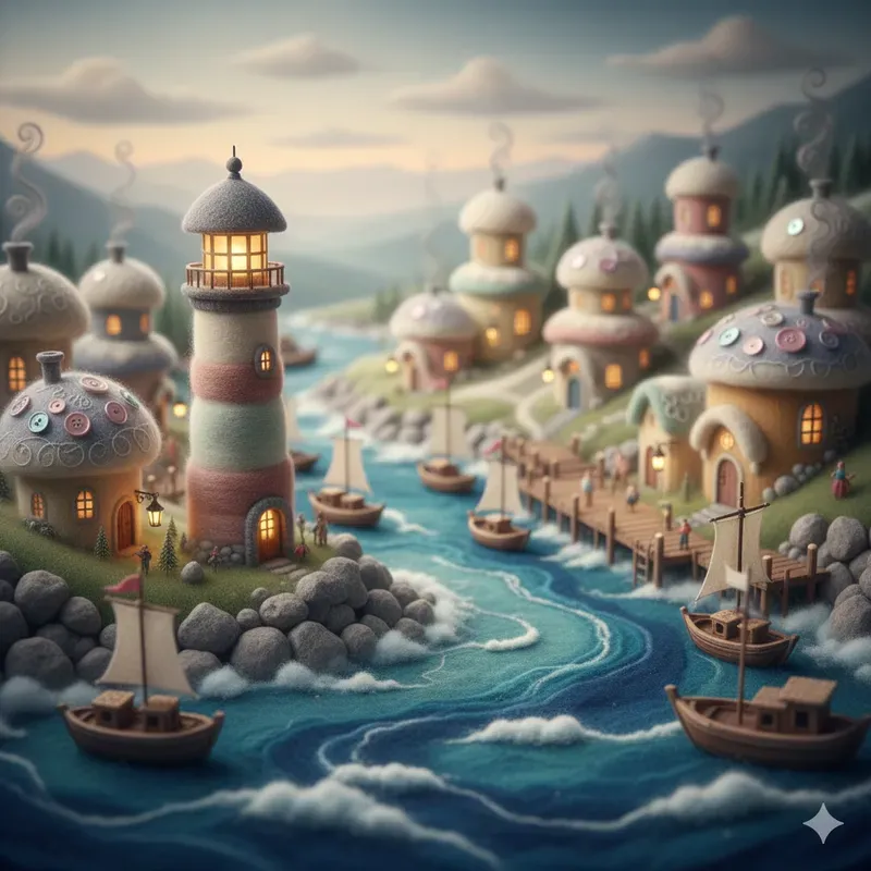 Woolfelt Miniature City Dioramas