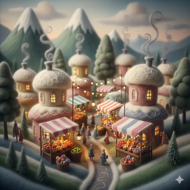 Woolfelt Miniature City Dioramas