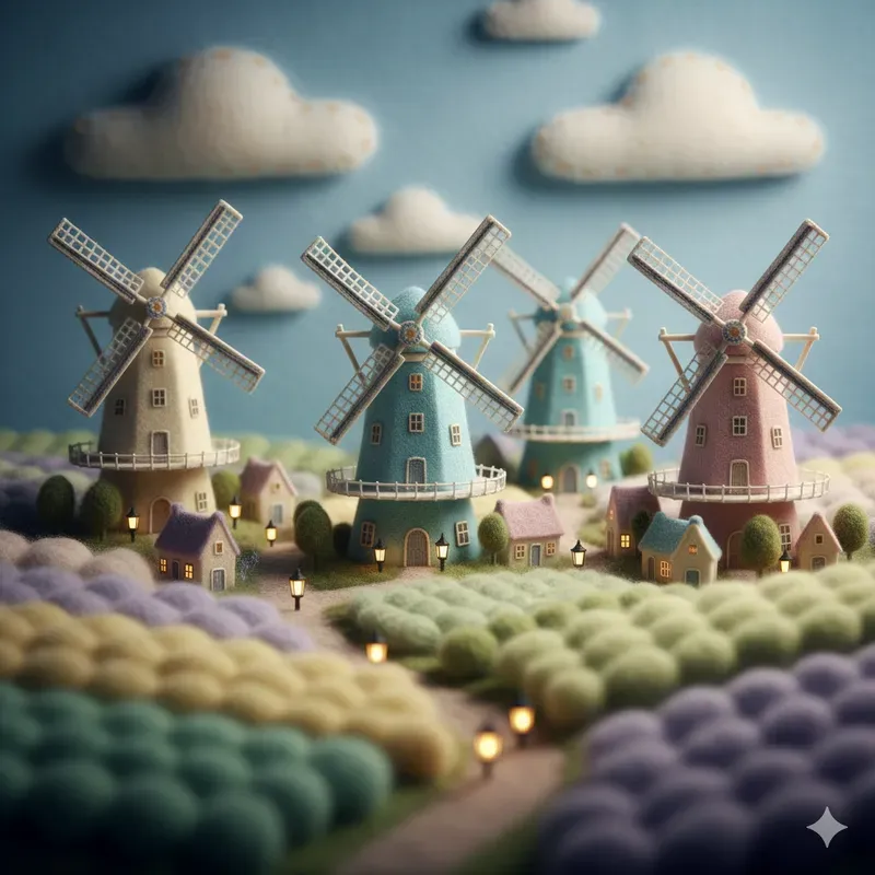 Woolfelt Miniature City Dioramas