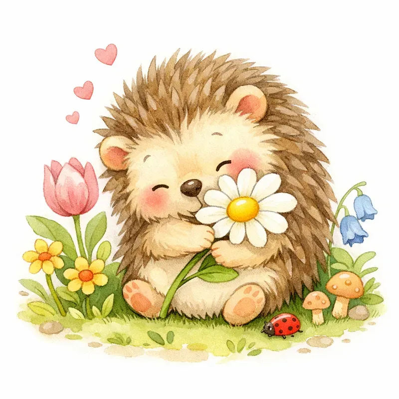 Whimsical Garden Characters Clipart