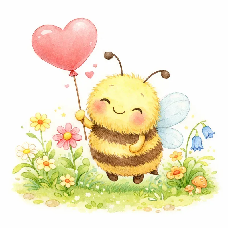 Whimsical Garden Characters Clipart