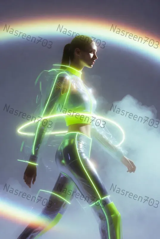Futuristic Neon Apex Editorials