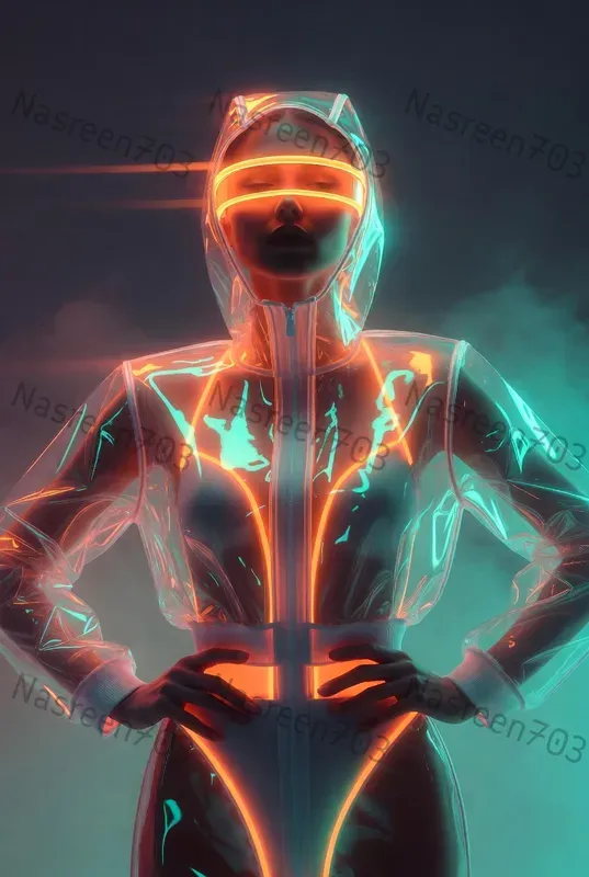 Futuristic Neon Apex Editorials