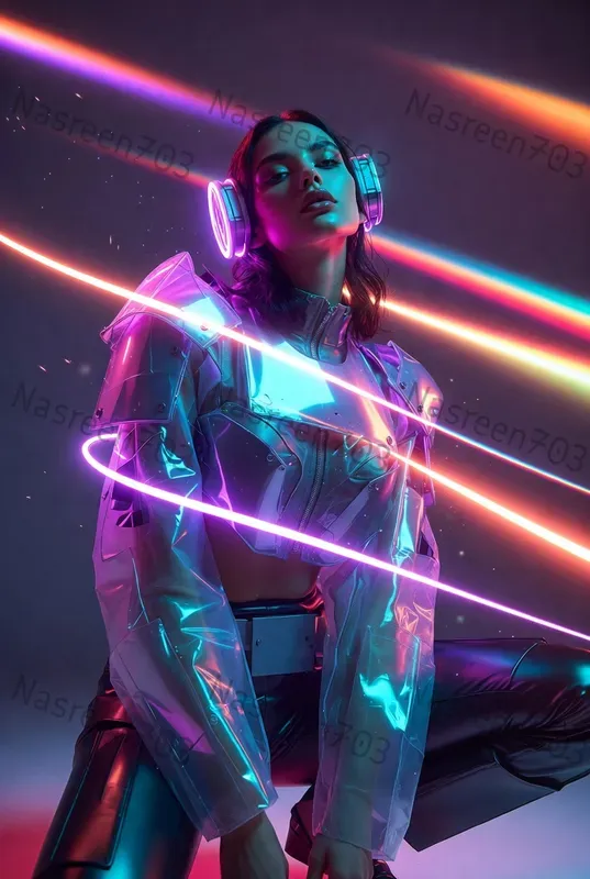 Futuristic Neon Apex Editorials
