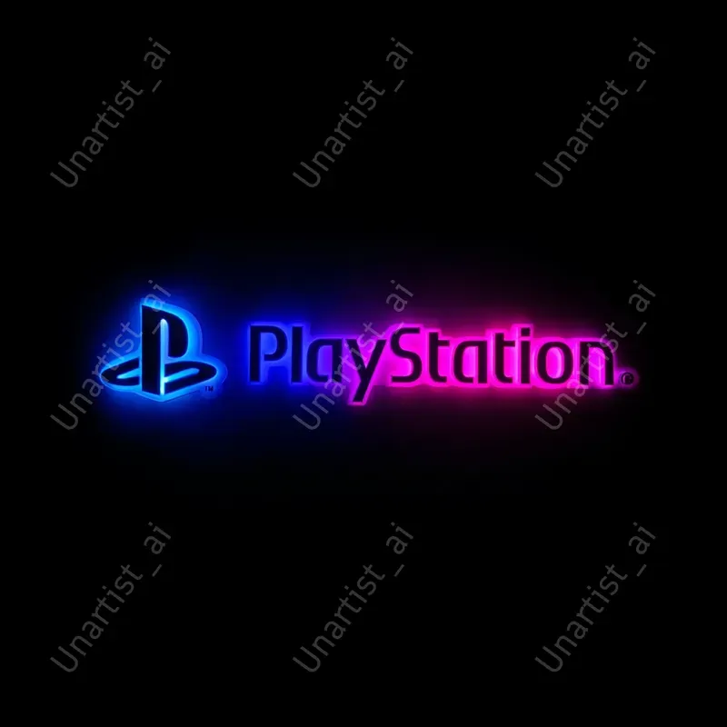 Brand Logo Neon Illuminated Stickers