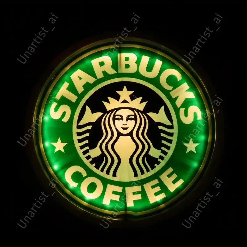 Brand Logo Neon Illuminated Stickers