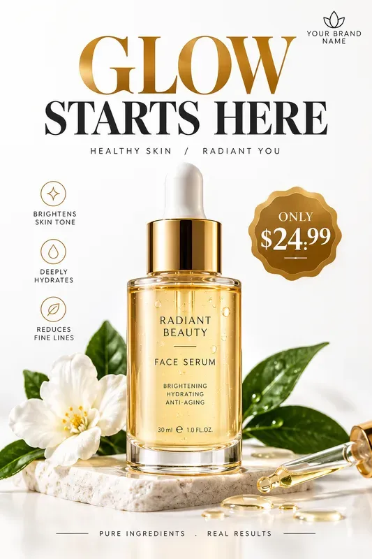 Skincare Beauty Ad Poster Generator
