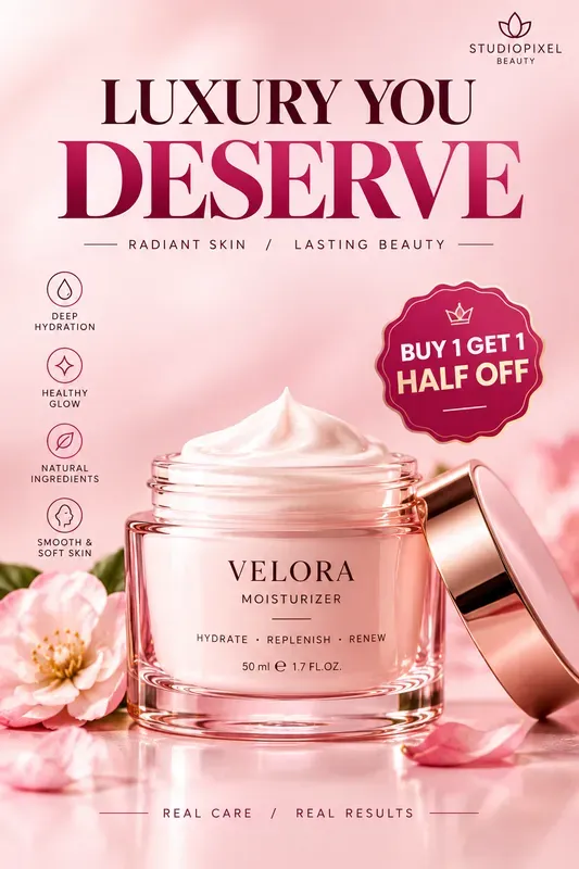 Skincare Beauty Ad Poster Generator