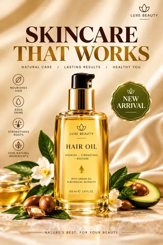 Skincare Beauty Ad Poster Generator