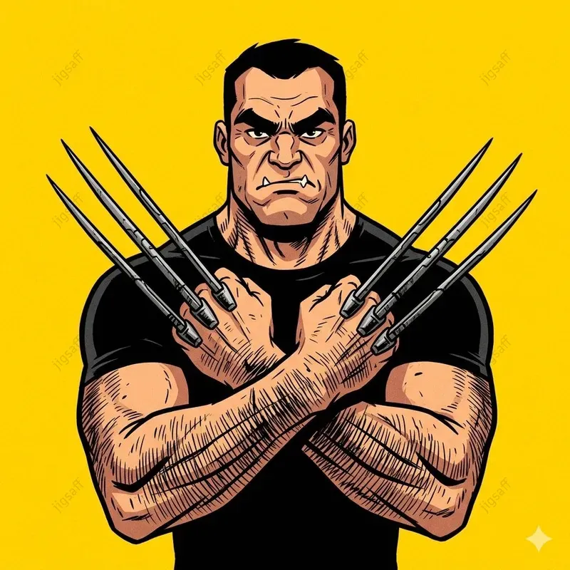 Bold Comic Ink Character Illustrations