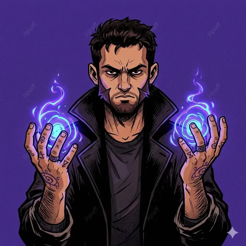 Bold Comic Ink Character Illustrations