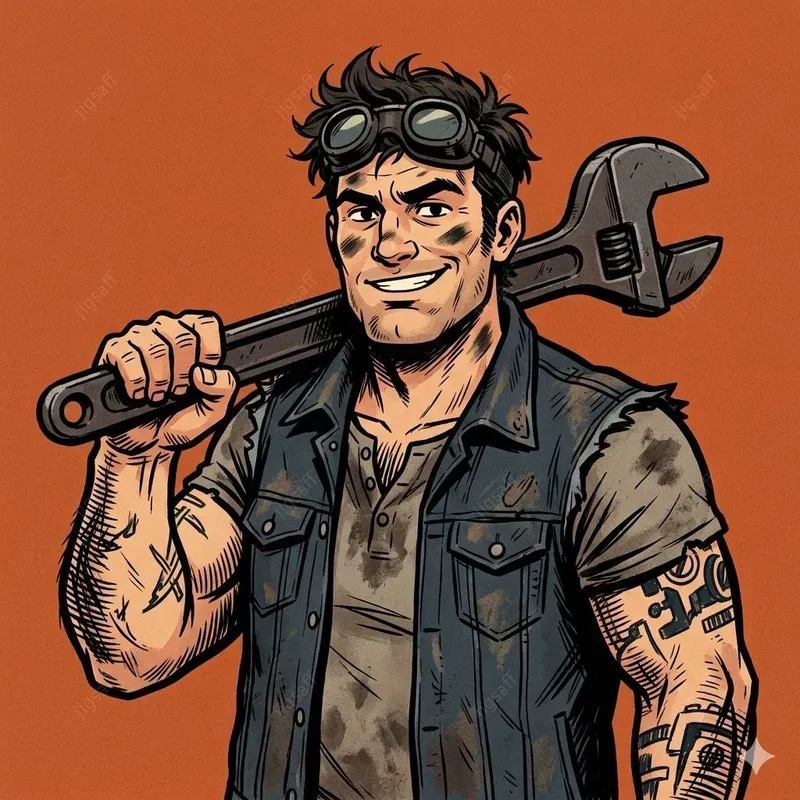 Bold Comic Ink Character Illustrations