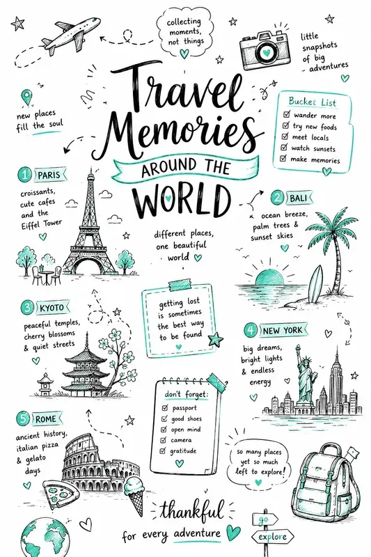 Whimsical Handwritten Sketchnotes