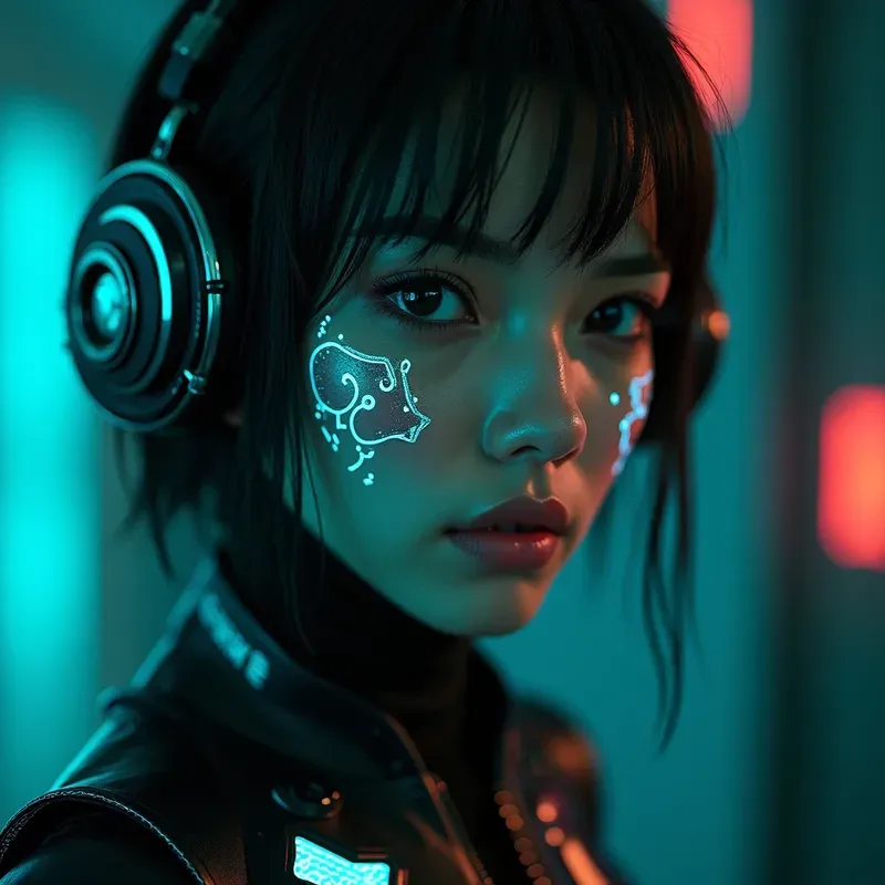 Realistic Cyberpunk Character Portraits