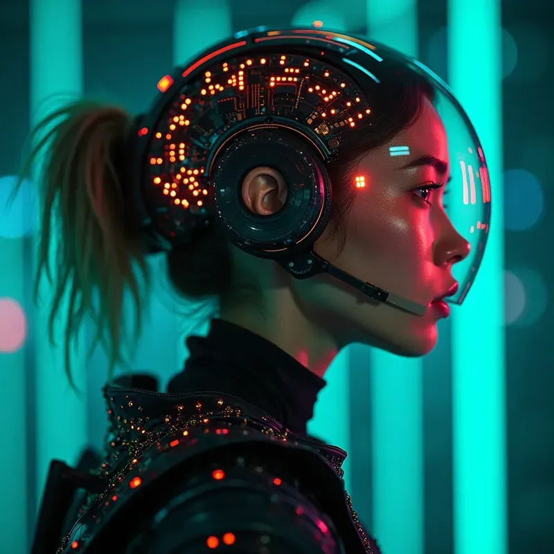 Realistic Cyberpunk Character Portraits