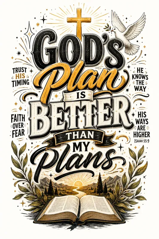 Faithfilled Christian Typography Art