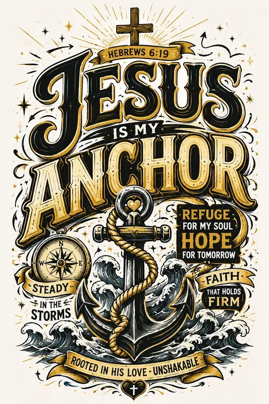 Faithfilled Christian Typography Art