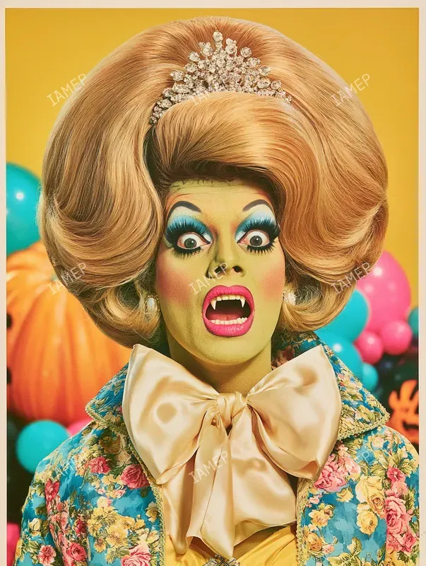 Campy Retro Halloween Portraits