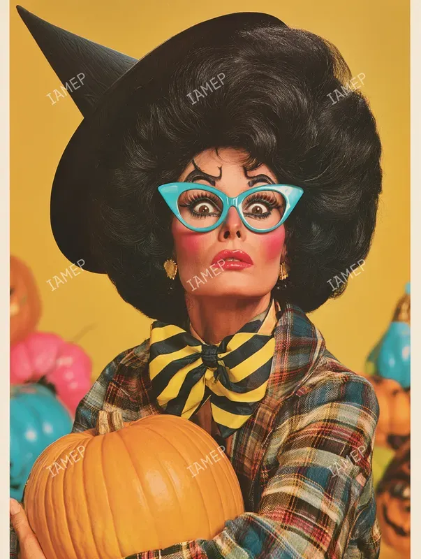 Campy Retro Halloween Portraits