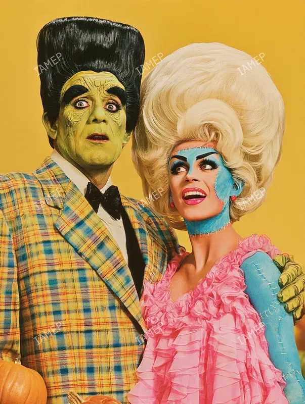 Campy Retro Halloween Portraits