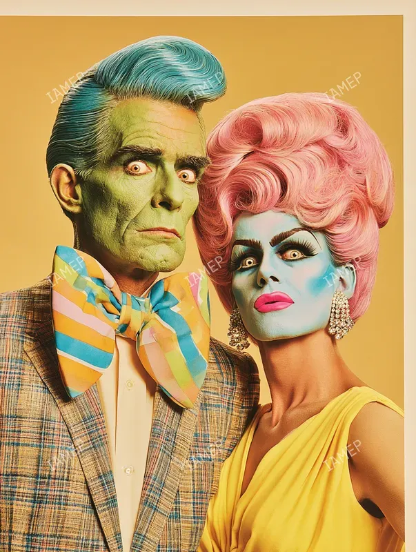 Campy Retro Halloween Portraits