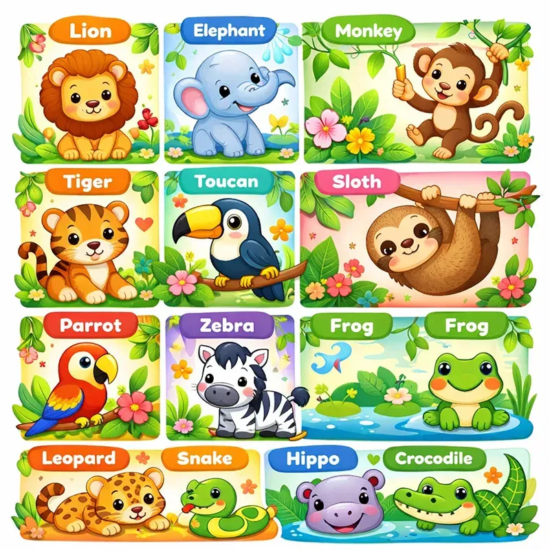 Cute Themed Grid Posters