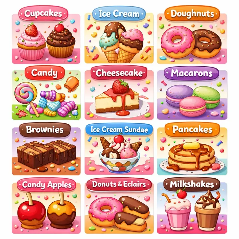 Cute Themed Grid Posters