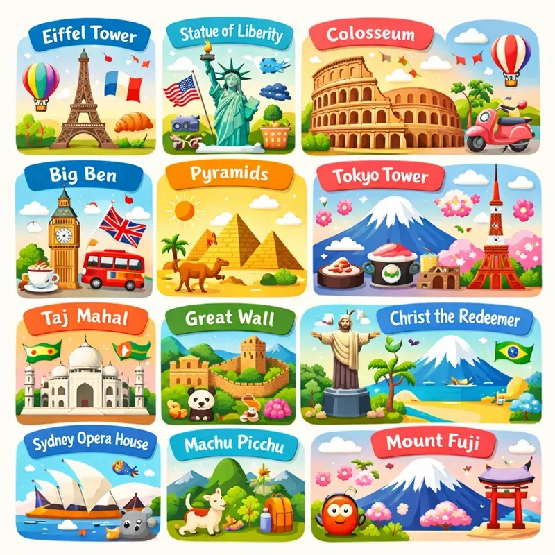 Cute Themed Grid Posters