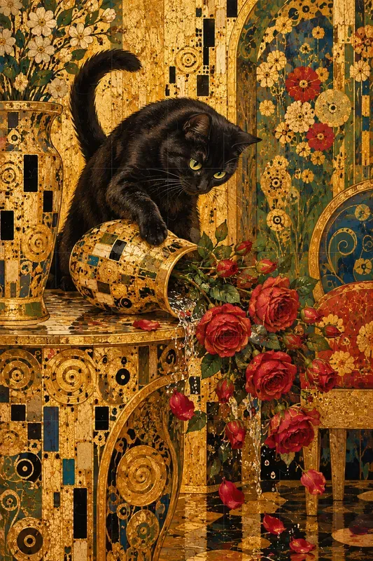 Gustav Klimt Inspired Art Generator