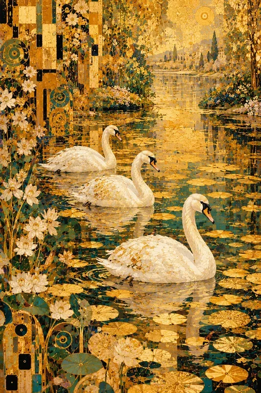 Gustav Klimt Inspired Art Generator