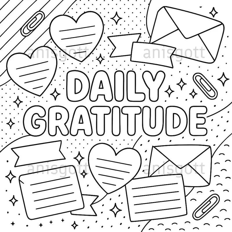 Gentle Journal Selfcare Coloring Pages