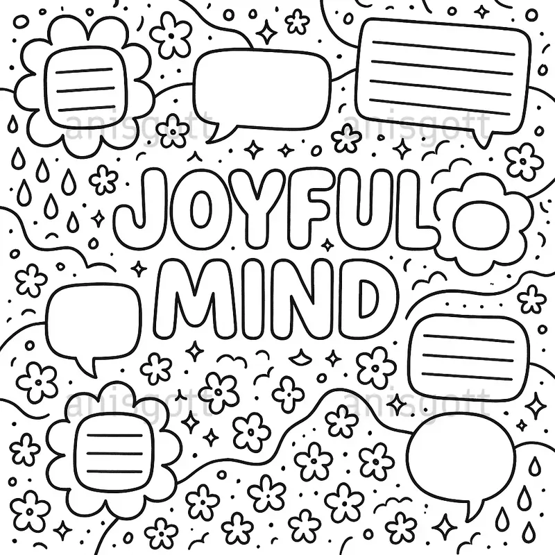 Gentle Journal Selfcare Coloring Pages