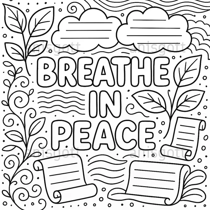 Gentle Journal Selfcare Coloring Pages