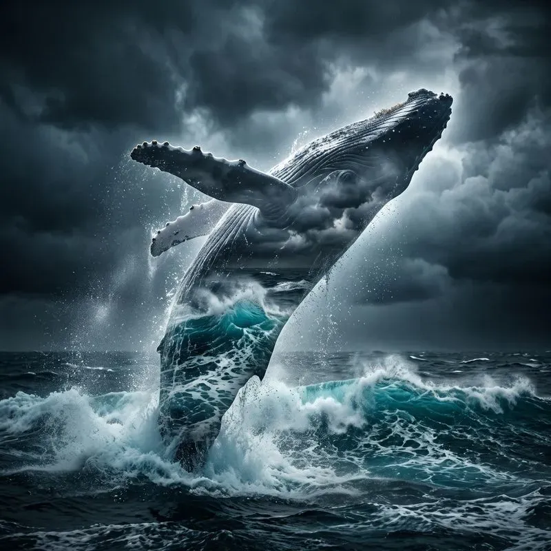 Surreal Double Exposure Wildlife Art