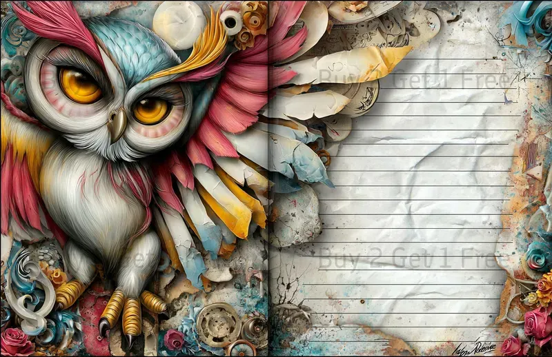 Alice In Steampunk World Double Pages