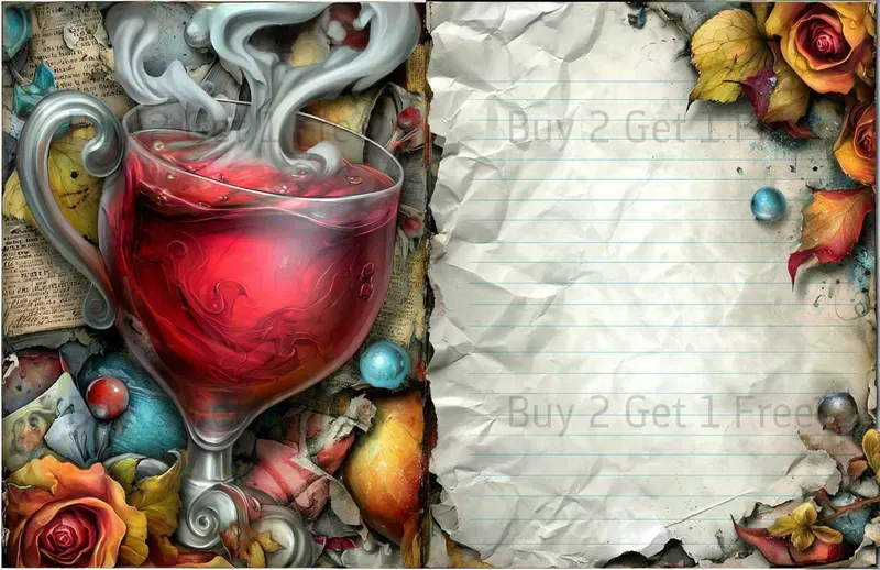 Alice In Steampunk World Double Pages