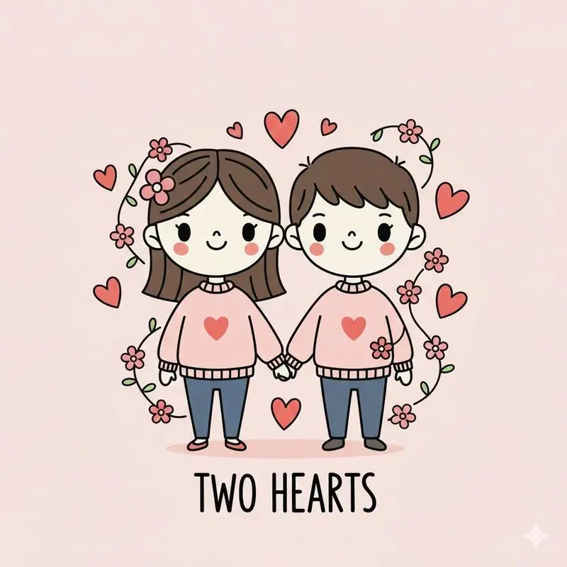 Cute Valentine Love Hand Drawn Doodles