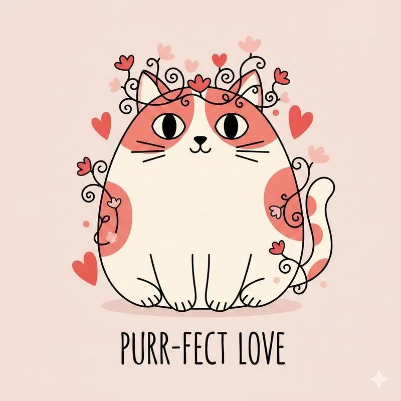 Cute Valentine Love Hand Drawn Doodles