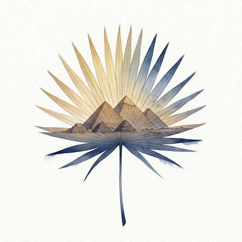 Leaf Landmark Double Exposure Art