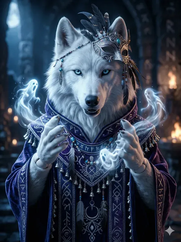 Mystical Shaman Animal 3D Portraits
