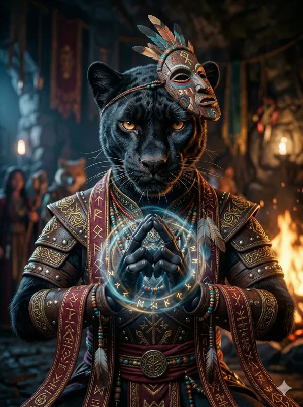 Mystical Shaman Animal 3D Portraits