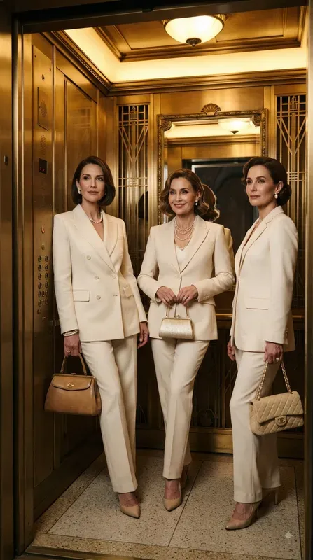 Elegant Girls In Luxury Elevators