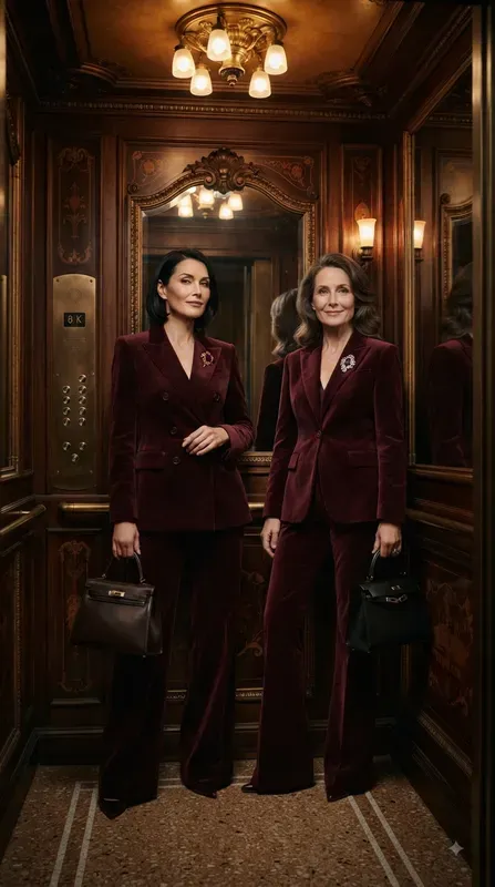Elegant Girls In Luxury Elevators
