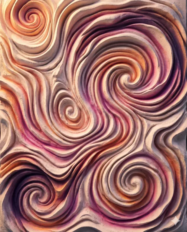 3D Biomorphic Plaster Wall Art Prints