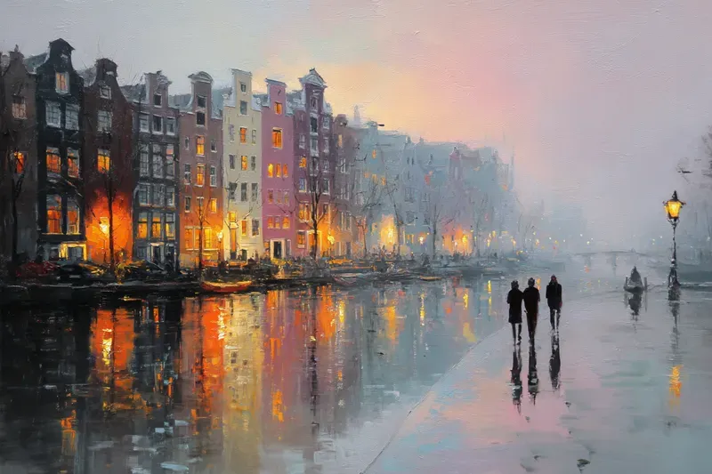 Romantic City Oil Paintings Generator