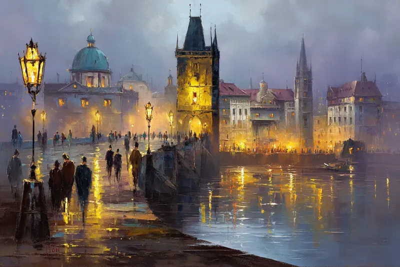 Romantic City Oil Paintings Generator