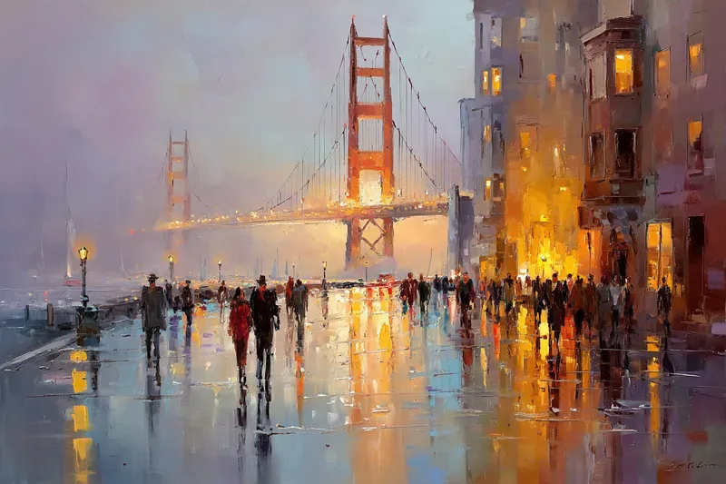 Romantic City Oil Paintings Generator